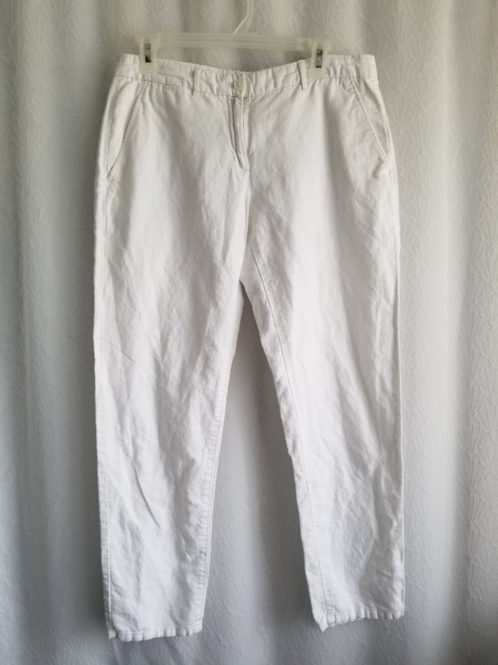 Gap Linen Cotton Blend Ankle Pants White Size 6